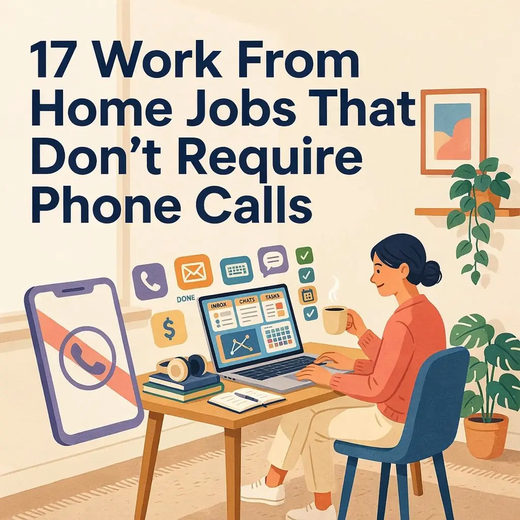 17 Work From Home Jobs That Don’t Require Phone Calls