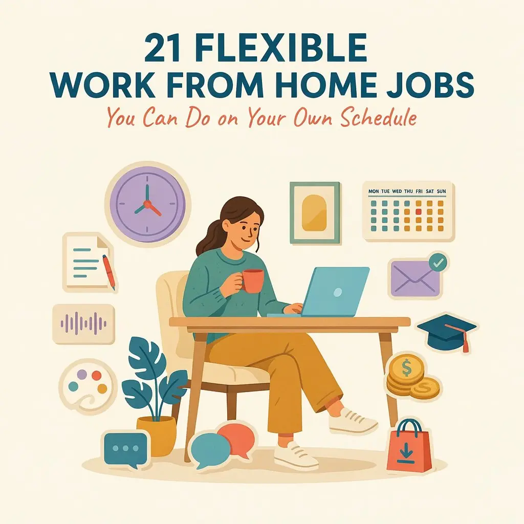 21 Flexible Work From Home Jobs You Can Do on Your Own Schedule